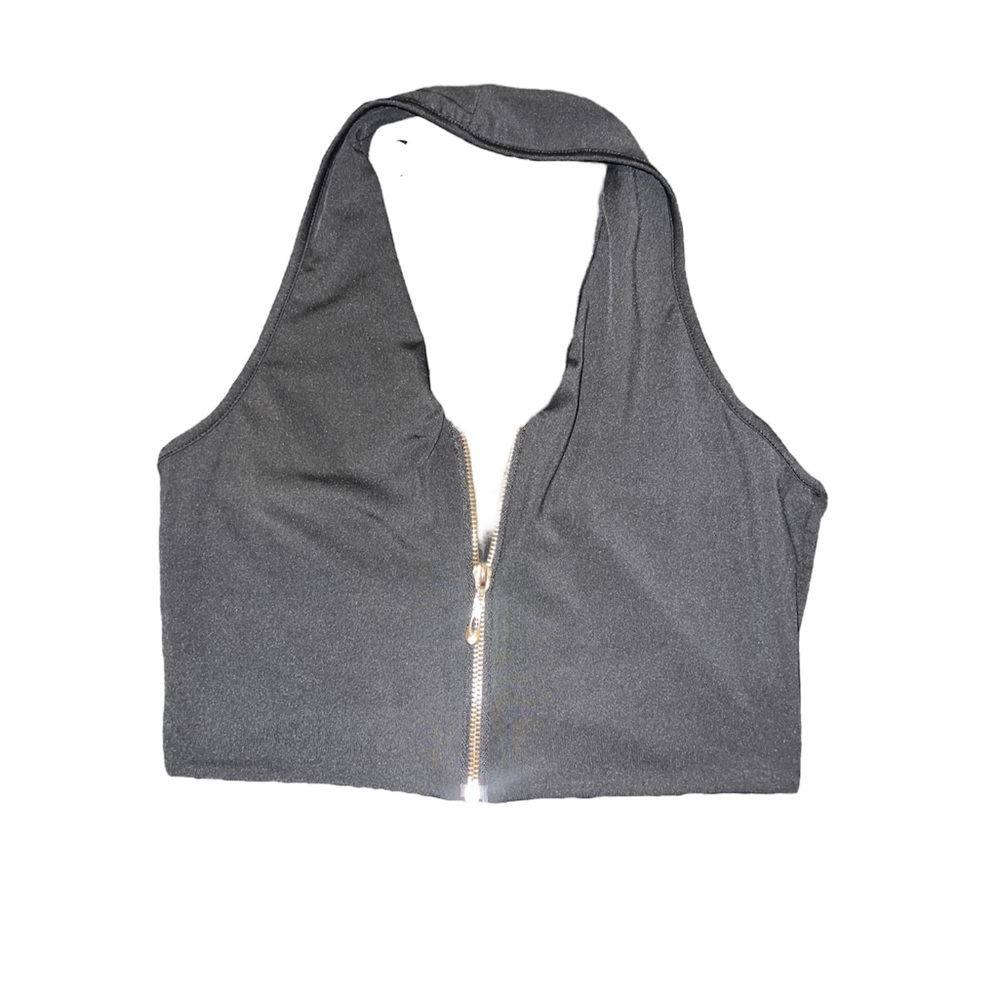 Shein black halter top